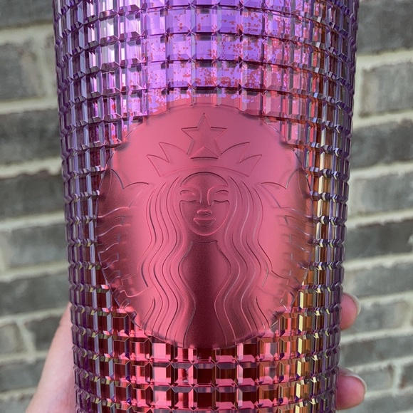 Starbucks Summer Purple/Red Grid Tumbler - Picture 3 of 10
